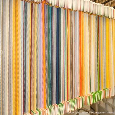 Ausstellung - Tuchkollektion, Muster, Markisentuch - Farben sind dauerhaft lichtresistent