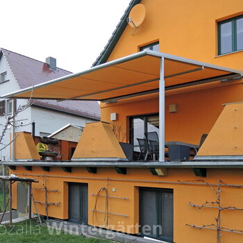 Textile Terrassenüberdachung Dresden - Regenfest und Ausfahrbar